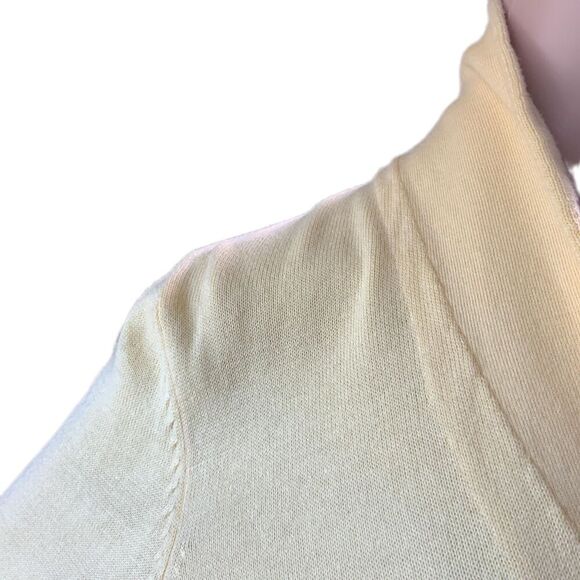 Neiman Marcus Yellow Long Sleeve Shawl Collar Single Button Cardigan Size Small - Picture 4 of 12